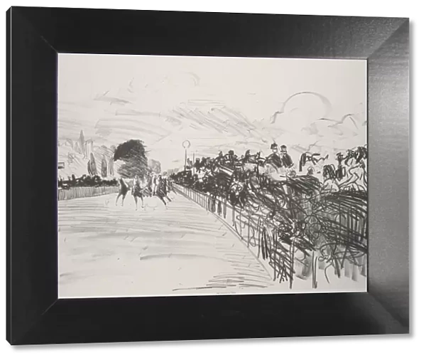 The Races (Les Courses), 1865-72, published 1884. Creator: Edouard Manet