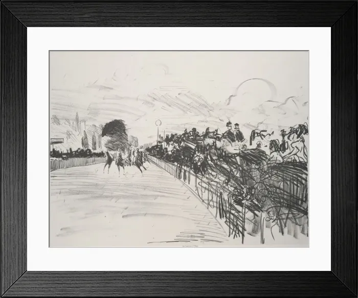 Framed Print : The Races (Les Courses), 1865-72, published 1884. Creator: Edouard Manet Framed Print : The Races (Les Courses), 1865-72, published 1884. Creator: Edouard Manet