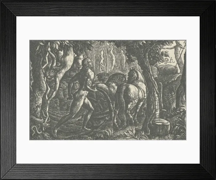 Framed Print : The Ploughman, 1827. Creator: Edward Calvert