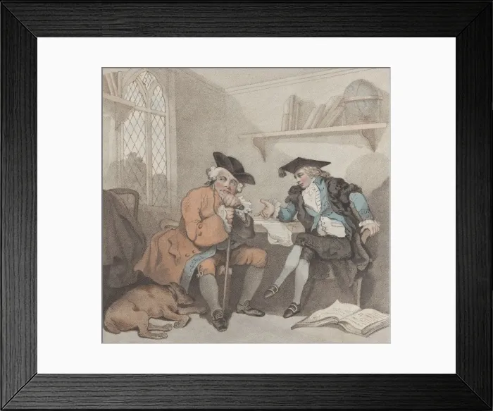 Framed Print : A College Scene, or a Fruitless Attempt on the Purse of Old Square-toes, August 1, 1787 Framed Print : A College Scene, or a Fruitless Attempt on the Purse of Old Square-toes, August 1, 1787