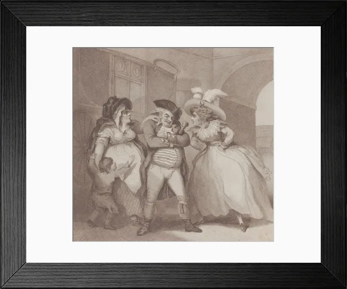 Framed Print : Polygamy, [August 1, 1787], reissued July 1, 1802. Creator: Edward Williams