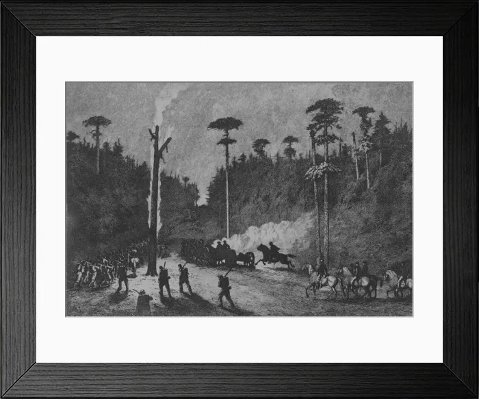 Framed Print : A Night March, Plate 16 from Life Studies of the Great Army, 1876 Framed Print : A Night March, Plate 16 from Life Studies of the Great Army, 1876