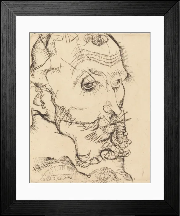 Framed Print : Portrait of Franz Hauer, 1914. Creator: Egon Schiele Framed Print : Portrait of Franz Hauer, 1914. Creator: Egon Schiele