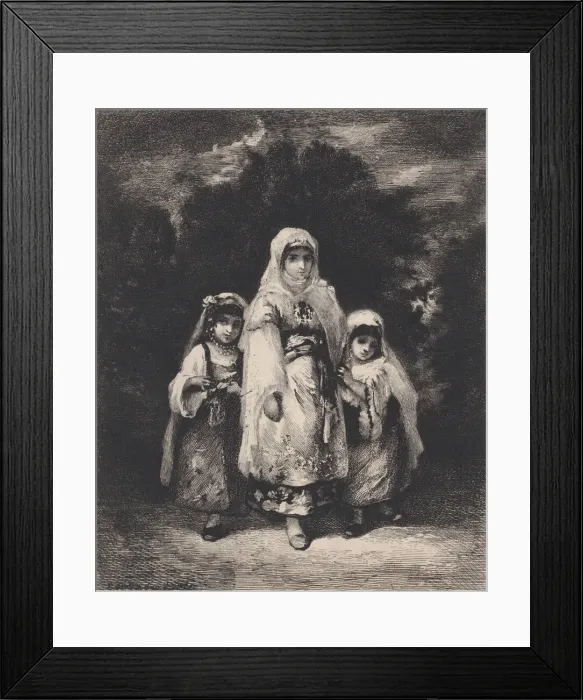 Framed Print : Smyrniotes, 1873. Creator: Emile Boilvin Framed Print : Smyrniotes, 1873. Creator: Emile Boilvin