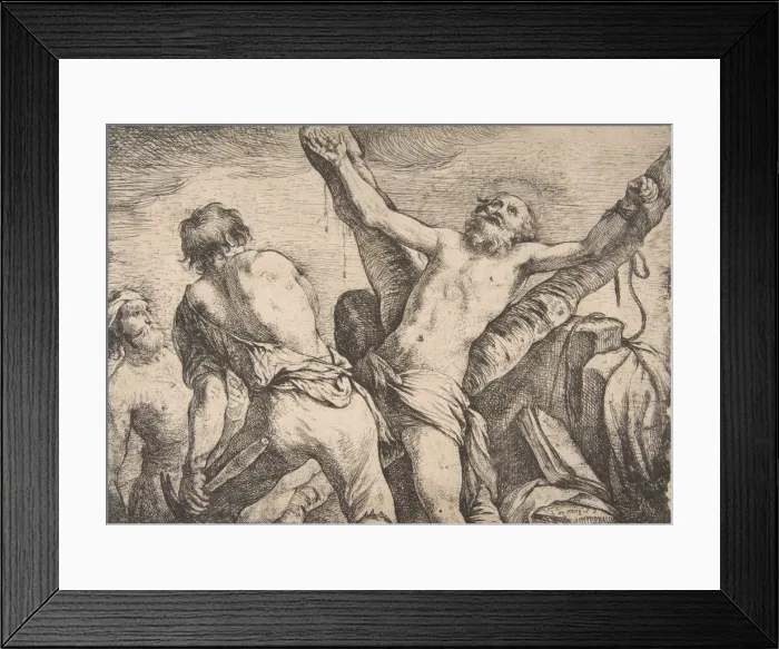 Framed Print : The Martyrdom of Saint Andrew, 1623. Creator: Claude Vignon Framed Print : The Martyrdom of Saint Andrew, 1623. Creator: Claude Vignon