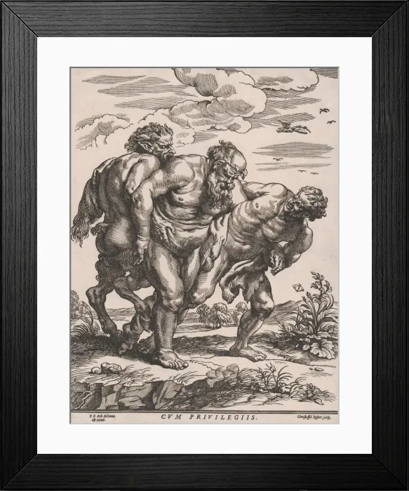 Framed Print : The March of Silenus, ca. 1652. Creator: Christoffel Jegher Framed Print : The March of Silenus, ca. 1652. Creator: Christoffel Jegher