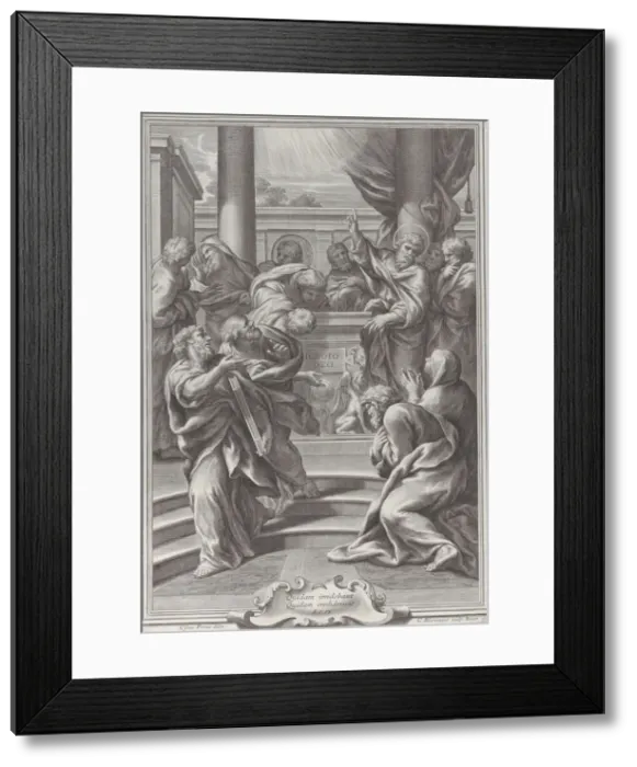 Framed Print : Saint Paul preaching in Athens, 1679. Creator: Cornelis Bloemaert Framed Print : Saint Paul preaching in Athens, 1679. Creator: Cornelis Bloemaert