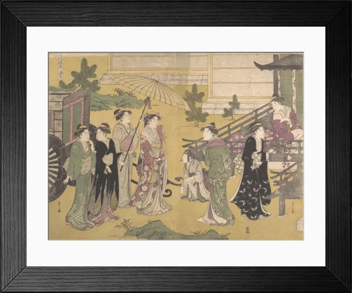 Framed Print : Fuji no Uraha, ca. 1790. Creator: Hosoda Eishi Framed Print : Fuji no Uraha, ca. 1790. Creator: Hosoda Eishi