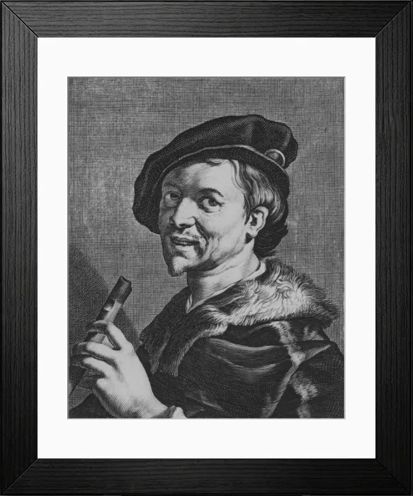 Framed Print : The Man with the Flute, 1625. Creator: Cornelis Bloemaert Framed Print : The Man with the Flute, 1625. Creator: Cornelis Bloemaert