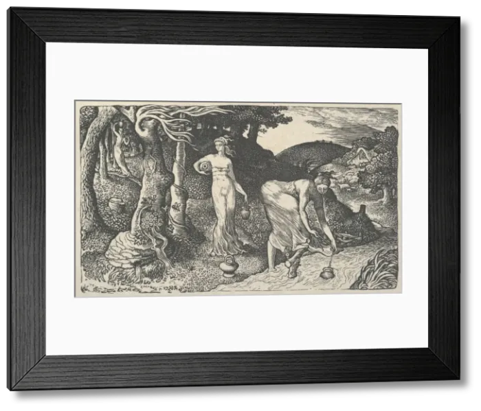 Framed Print : The Brook, 1829. Creator: Edward Calvert Framed Print : The Brook, 1829. Creator: Edward Calvert