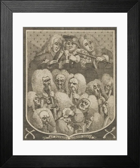 Framed Print : The Company of Undertakers, ca. 1800. Creator: Dent Framed Print : The Company of Undertakers, ca. 1800. Creator: Dent