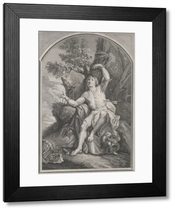 Framed Print : St. Sebastian. n. d. Creator: Edme Jeaurat Framed Print : St. Sebastian. n. d. Creator: Edme Jeaurat