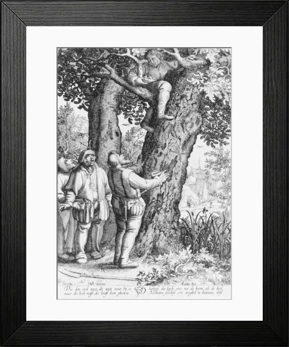 Framed Print : The Bird Nester, 1590-1629. Creator: Claes Jansz Visscher Framed Print : The Bird Nester, 1590-1629. Creator: Claes Jansz Visscher