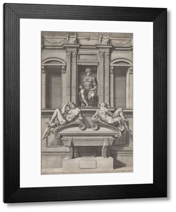 Framed Print : The Tomb of Giuliano de Medici from The Tombs of the Medici, 1570 Framed Print : The Tomb of Giuliano de Medici from The Tombs of the Medici, 1570