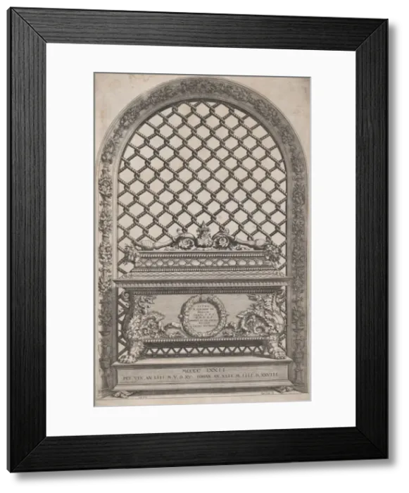 Framed Print : The Tomb of Pietro and Giovanni de Medici from The Tombs of the Medici, 1570 Framed Print : The Tomb of Pietro and Giovanni de Medici from The Tombs of the Medici, 1570