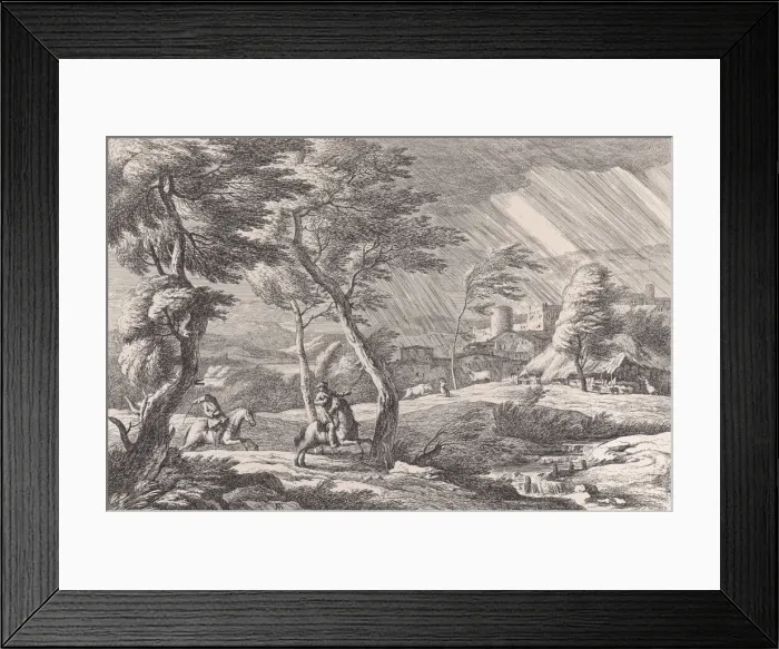 Framed Print : Plate 6: the Tempest, 1743. Creator: Davide Antonio Fossati Framed Print : Plate 6: the Tempest, 1743. Creator: Davide Antonio Fossati