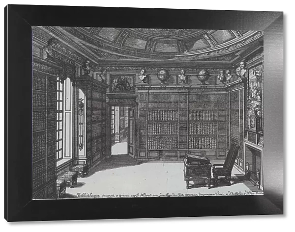 Interior of a Library, from Nouveaux Liure da Partements, part of Oeuv