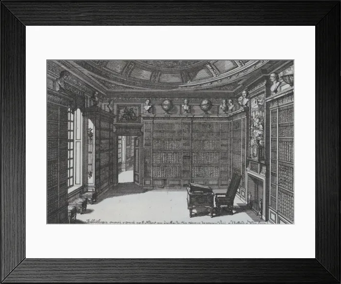 Framed Print : Interior of a Library, from Nouveaux Liure da Partements, part of Oeuv Framed Print : Interior of a Library, from Nouveaux Liure da Partements, part of Oeuv
