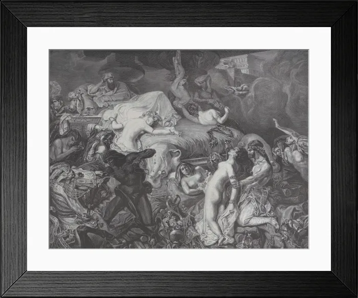 Framed Print : Sardanapale, from Le Monde Illustre, May 16, 1874. Creator: Emile Thomas Framed Print : Sardanapale, from Le Monde Illustre, May 16, 1874. Creator: Emile Thomas