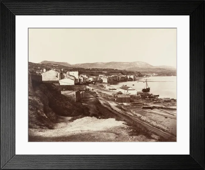 Framed Print : Bandol, ca. 1860. Creator: Edouard Baldus Framed Print : Bandol, ca. 1860. Creator: Edouard Baldus