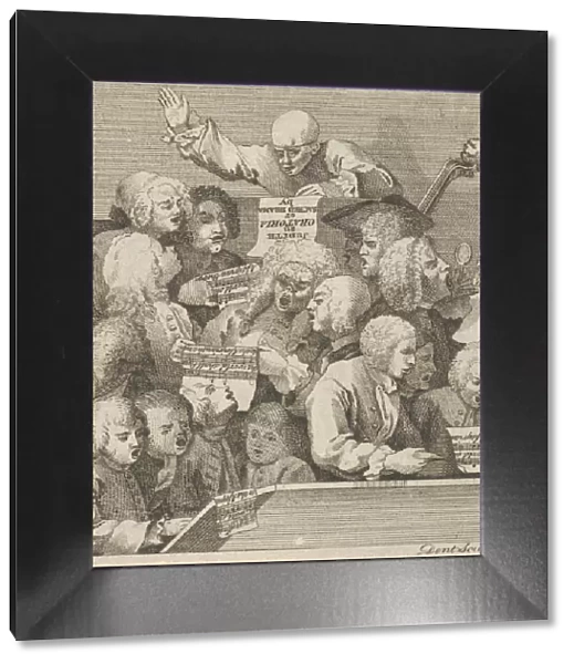 A Chorus of Singers, ca. 1800. Creator: Dent