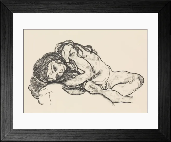 Framed Print : Girl, 1918. Creator: Egon Schiele Framed Print : Girl, 1918. Creator: Egon Schiele