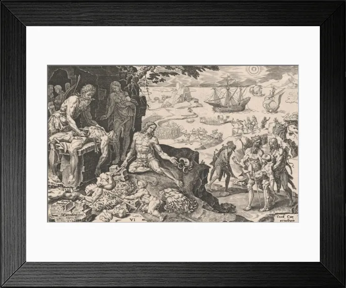 Framed Print : The Imperial Troops Bringing Civilization to the Indians Framed Print : The Imperial Troops Bringing Civilization to the Indians