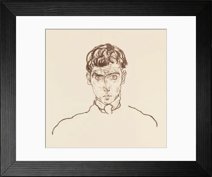 Framed Print : Portrait of Paris von Gütersloh, 1918. Creator: Egon Schiele Framed Print : Portrait of Paris von Gütersloh, 1918. Creator: Egon Schiele