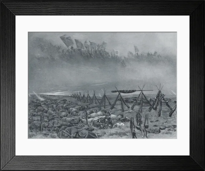 Framed Print : The Dream of the Soldier, 1889. Creator: Unknown Framed Print : The Dream of the Soldier, 1889. Creator: Unknown