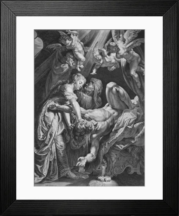 Framed Print : Judith Beheading Holofernes, 1590-1650. Creator: Cornelis Galle I Framed Print : Judith Beheading Holofernes, 1590-1650. Creator: Cornelis Galle I
