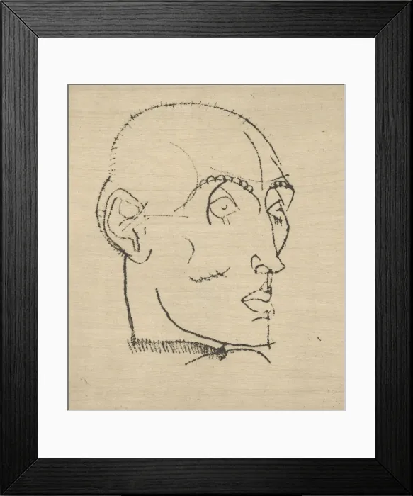Framed Print : Portrait of a Man, 1914. Creator: Egon Schiele Framed Print : Portrait of a Man, 1914. Creator: Egon Schiele