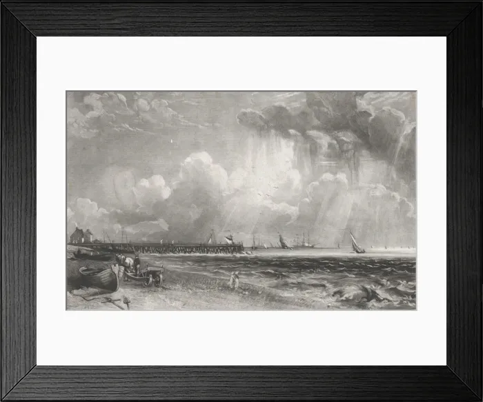 Framed Print : Yarmouth, Norfolk, 1832. Creator: David Lucas Framed Print : Yarmouth, Norfolk, 1832. Creator: David Lucas