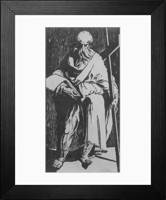 Framed Print : Saint Philip, ca. 1540-1550. Creator: Domenico Beccafumi Framed Print : Saint Philip, ca. 1540-1550. Creator: Domenico Beccafumi