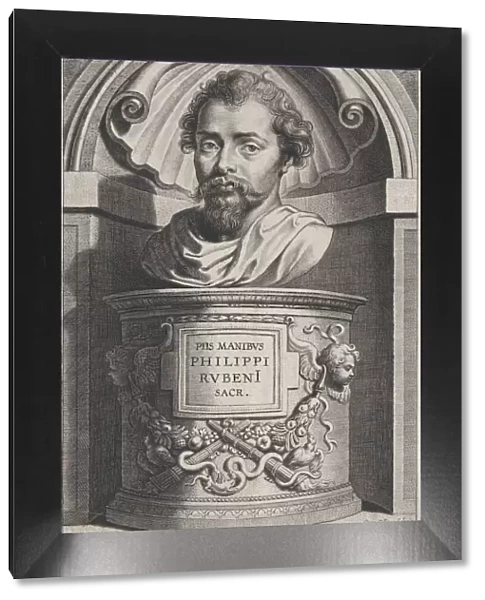 Bust portrait of Philip Rubens, in a niche, ca. 1627-78. Creator: Cornelis Galle II