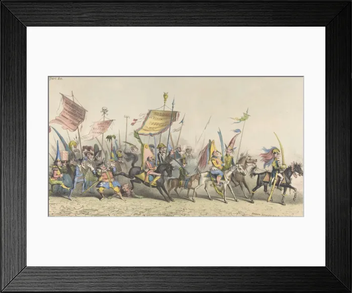 Framed Print : Grand Fantastical Parade, New-York, December 2, 1833. Creator: Hassan Straightshanks Framed Print : Grand Fantastical Parade, New-York, December 2, 1833. Creator: Hassan Straightshanks