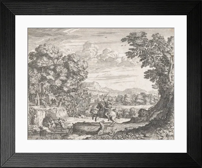Framed Print : Bellerophon Vanquishing the Chimera, 1668. Creator: Dominique Barriere Framed Print : Bellerophon Vanquishing the Chimera, 1668. Creator: Dominique Barriere
