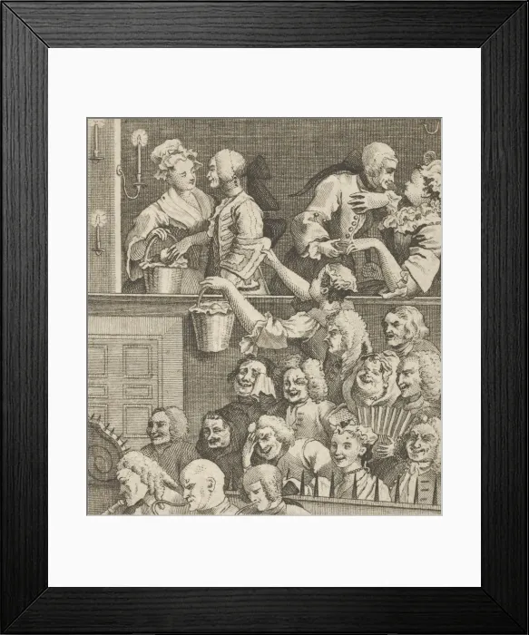 Framed Print : The Laughing Audience, ca. 1800. Creator: Dent Framed Print : The Laughing Audience, ca. 1800. Creator: Dent