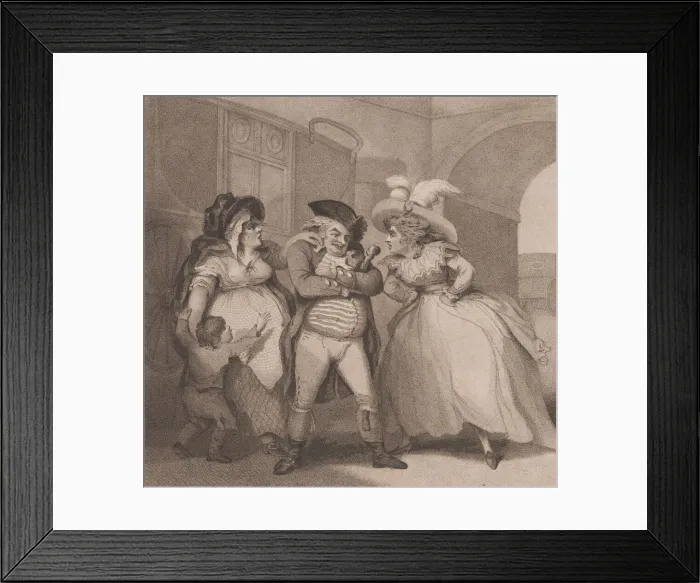 Framed Print : Polygamy, August 1, 1787. Creator: Edward Williams