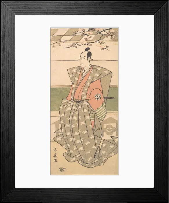 Framed Print : The Actor Bando Mitsugoro II in Ceremonial Robes with Kamishimo, 1751-1788 Framed Print : The Actor Bando Mitsugoro II in Ceremonial Robes with Kamishimo, 1751-1788