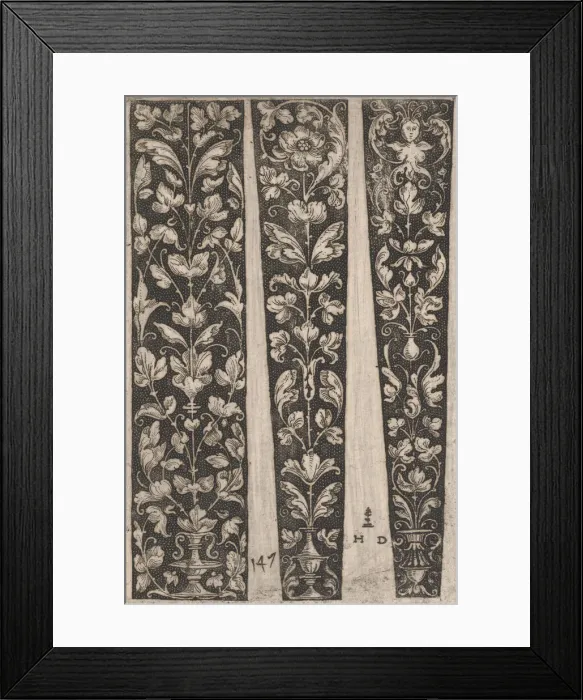 Framed Print : Design for Armor Decoration, ca. 1515. Creator: Hopfer Workshop Framed Print : Design for Armor Decoration, ca. 1515. Creator: Hopfer Workshop