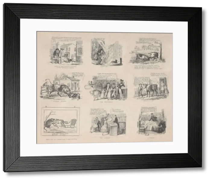 Framed Print : Lock on the Understanding, Heavy Wet, etc. 1832. Creator: David Claypoole Johnston Framed Print : Lock on the Understanding, Heavy Wet, etc. 1832. Creator: David Claypoole Johnston