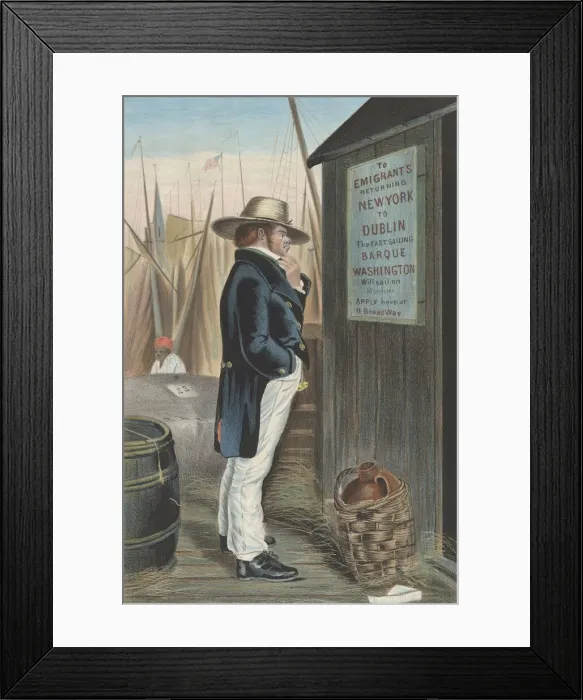 Framed Print : Homeward Bound (New York), ca. 1860. Creator: Unknown Framed Print : Homeward Bound (New York), ca. 1860. Creator: Unknown