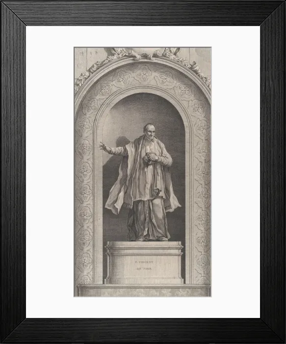 Framed Print : The Chapel of the Enfants-Trouves in Paris: Saint Vincent de Paul, 1756. Creator: Etienne Fessard Framed Print : The Chapel of the Enfants-Trouves in Paris: Saint Vincent de Paul, 1756. Creator: Etienne Fessard