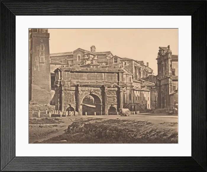 Framed Print : Arco di Settimio Severo, 1848-52. Creator: Eugene Constant Framed Print : Arco di Settimio Severo, 1848-52. Creator: Eugene Constant