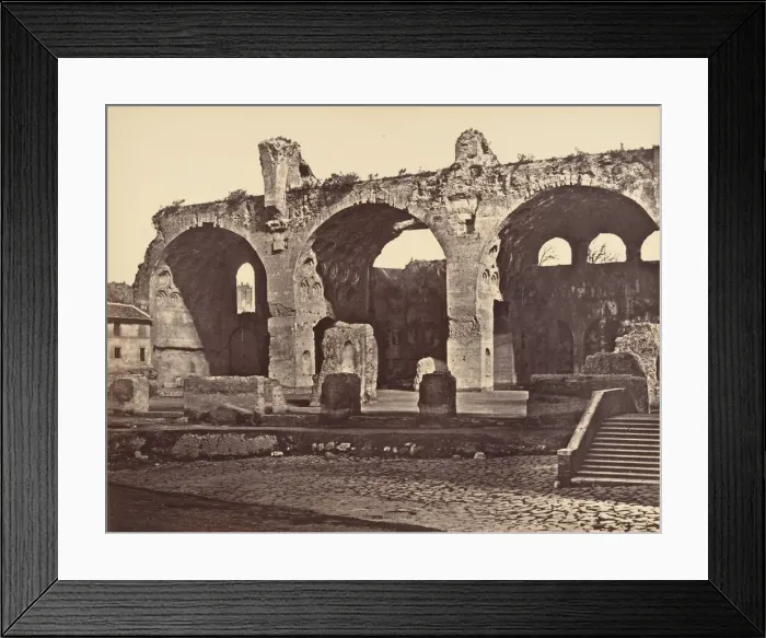 Framed Print : Tempio della Pace, 1848-52. Creator: Eugene Constant Framed Print : Tempio della Pace, 1848-52. Creator: Eugene Constant