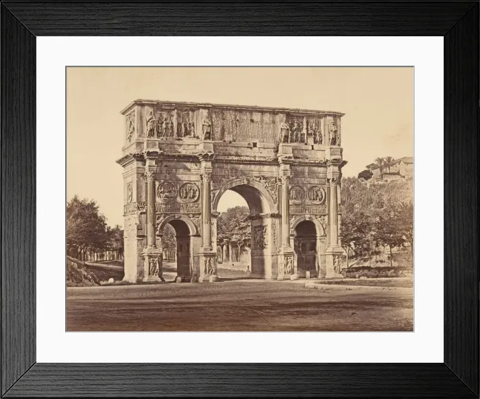 Framed Print : Arco di Constantino, 1848-52. Creator: Eugene Constant Framed Print : Arco di Constantino, 1848-52. Creator: Eugene Constant