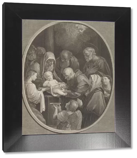 The Circumcision of Christ, a group of men and women surrounding him