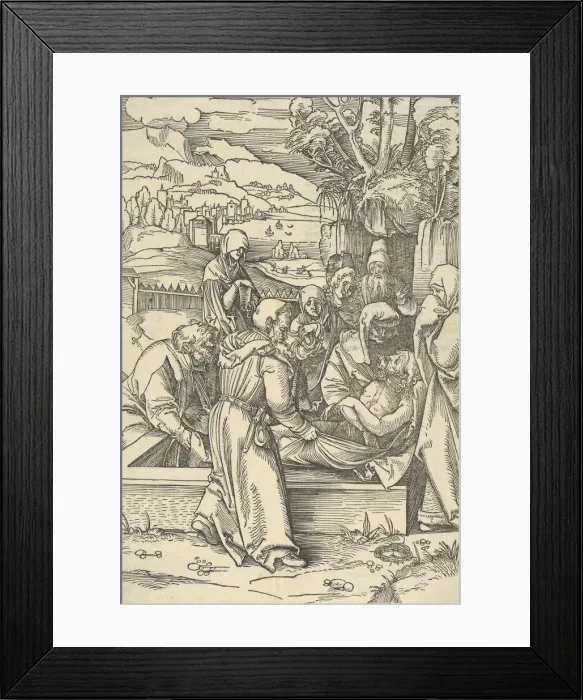 Framed Print : The Entombment, from Speculum passionis domini nostri Ihesu Christi, 1507 Framed Print : The Entombment, from Speculum passionis domini nostri Ihesu Christi, 1507