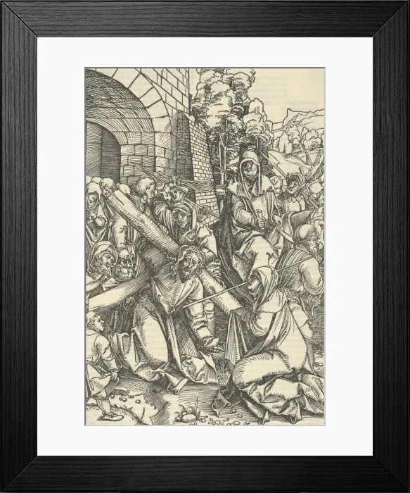 Framed Print : The Bearing of the Cross, from Speculum passionis domini nostri Ihesu Christi, 1507 Framed Print : The Bearing of the Cross, from Speculum passionis domini nostri Ihesu Christi, 1507