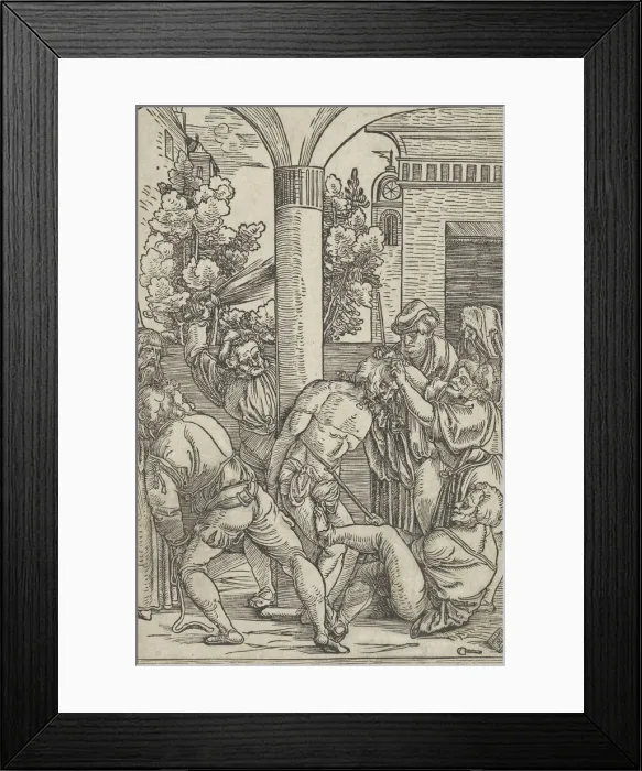 Framed Print : The Flagellation, from The Life of Christ, ca. 1511-12. Creator Framed Print : The Flagellation, from The Life of Christ, ca. 1511-12. Creator